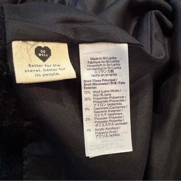 NWT Madewell Elmcourt Coat in Insuluxe Fabric - Size Large - Picture 9 of 9